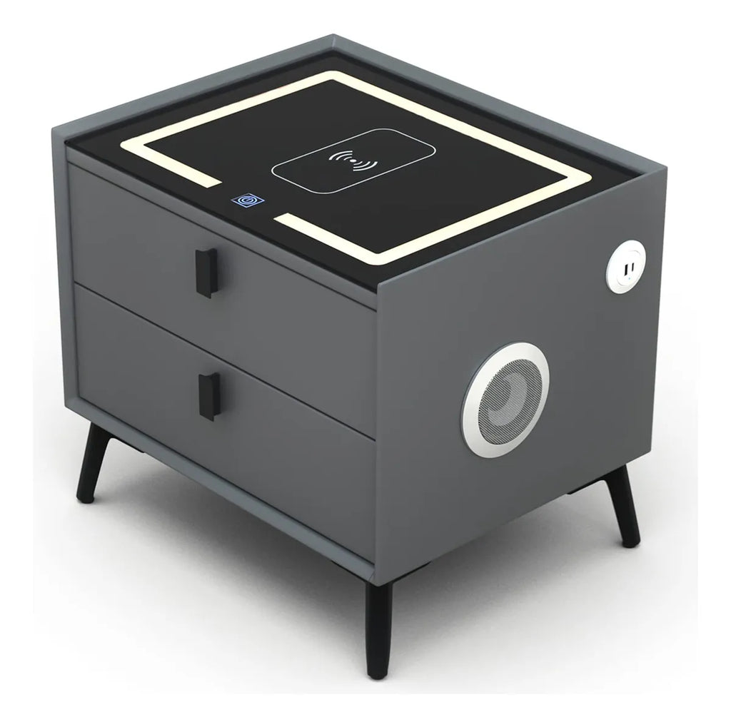 Mesa de noche inteligent parlante cargad