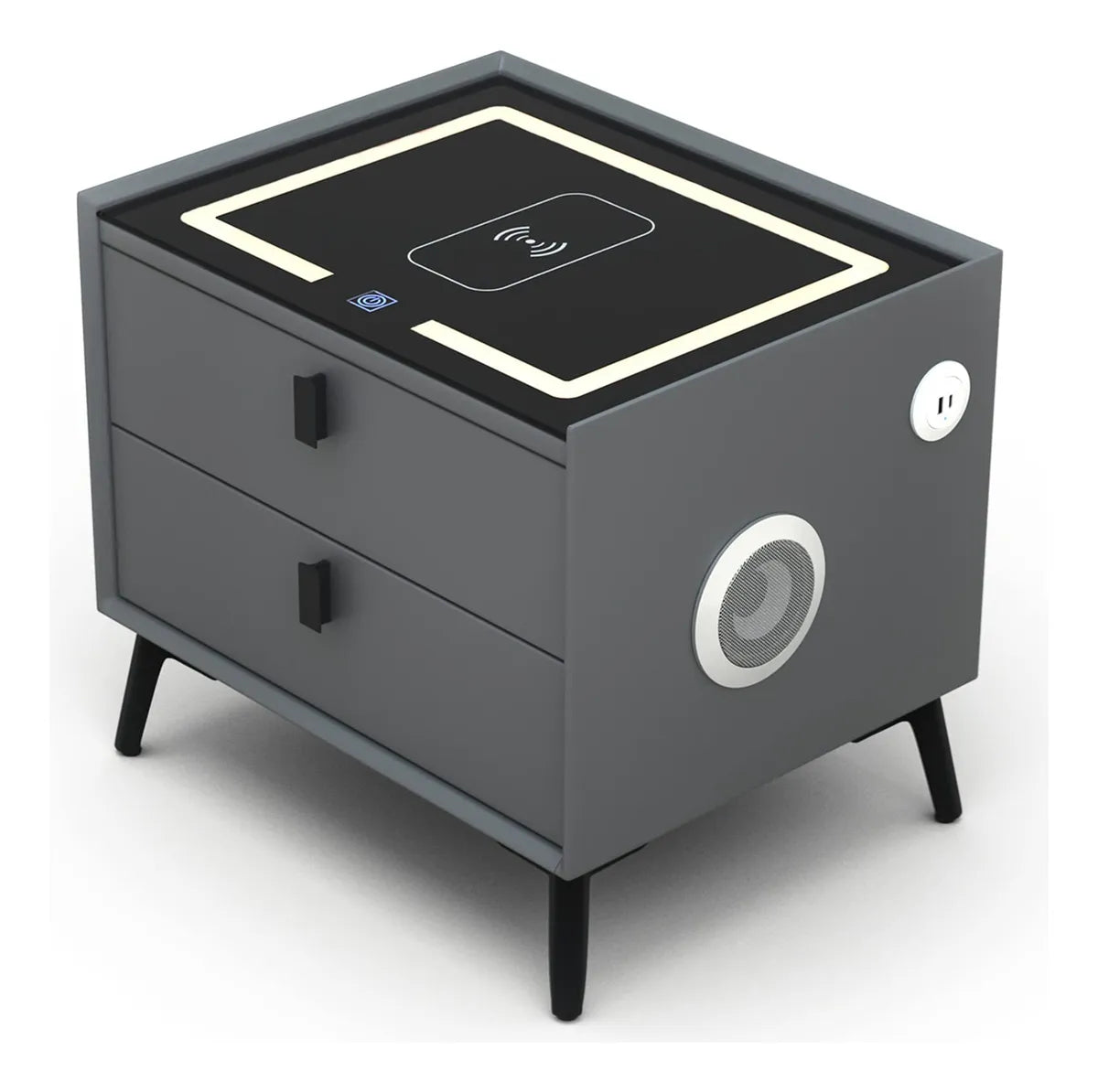 Mesa de noche inteligent parlante cargad